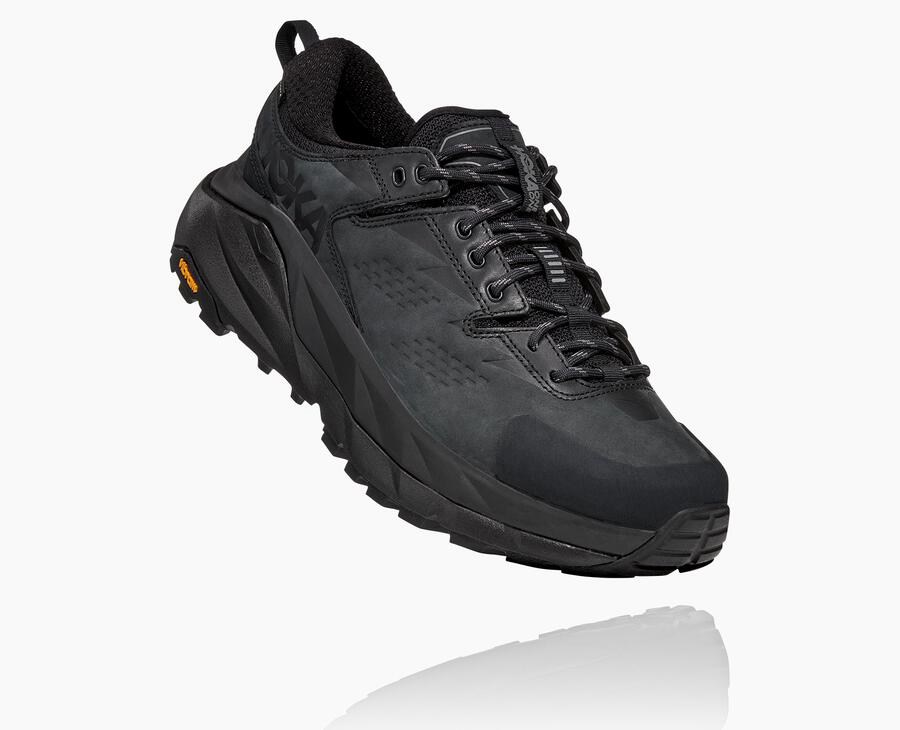 Tenis Hoka One One Trail Hombre Negros - Kaha Bajos Gore-Tex - UKCT74150